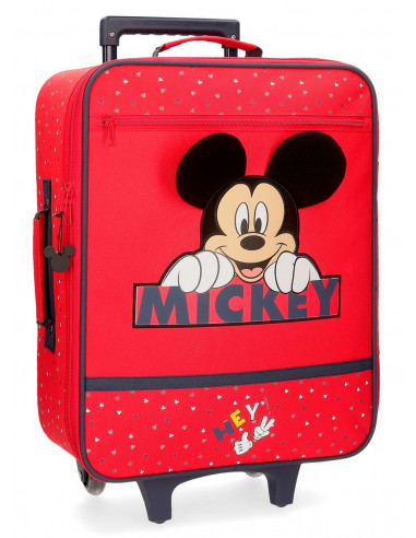 TROLLEY SOFT 50CM.2R.HAPPY MICKEY